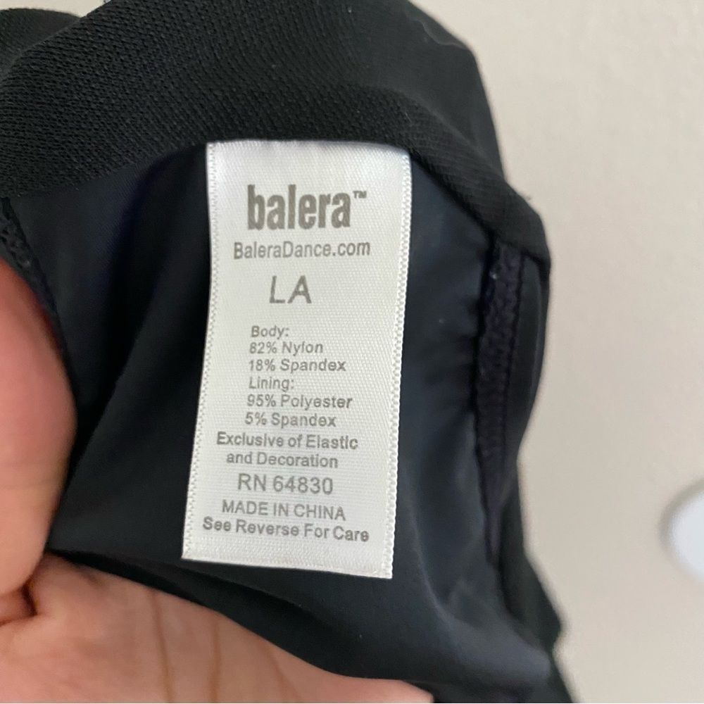 Balera Black Dance Leotard - Picture 7 of 10